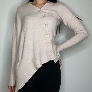 Cashmere Knit Cross Cardigan Anthropologie